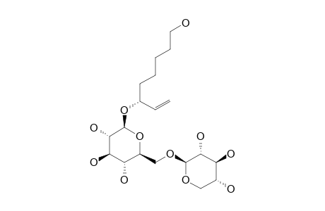 EBRACTEATOSIDE-D;(6R)-7-OCTENE-1,6-DIOL-6-O-BETA-D-XYLOPYRANOSYL-(1->6)-O-BETA-D-GLUCOPYRANOSIDE