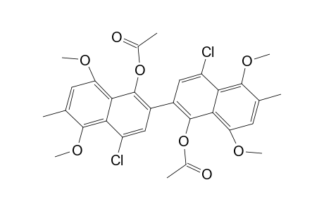 1,1'-Diacetoxy-4,4'-dichloro-5,5',8,8'-tetramethoxy-6,6'-dimethyl-2,2'-binaphthalene