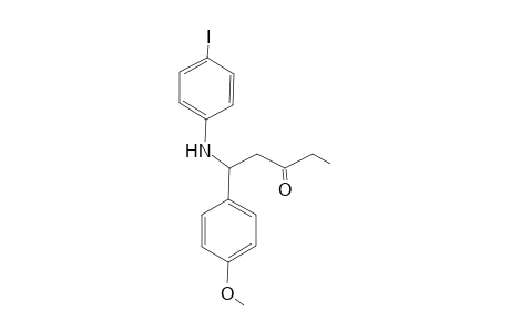 1-(4'-Methoxyphenyl)-1-[(4'-iodophenyl)amino]-3-pentanone