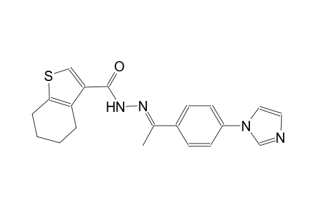 N'-{(E)-1-[4-(1H-imidazol-1-yl)phenyl]ethylidene}-4,5,6,7-tetrahydro-1-benzothiophene-3-carbohydrazide