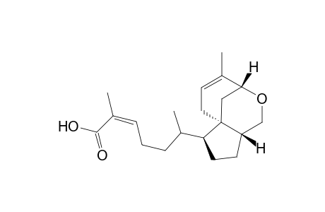 1H-3,6a-Methanocyclopent[c]oxocin, 2-heptenoic acid deriv.