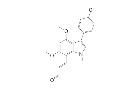 trans-3-[3-(4-chlorophenyl)-4,6-dimethoxy-1-methylindol-7-yl]propen-1-al