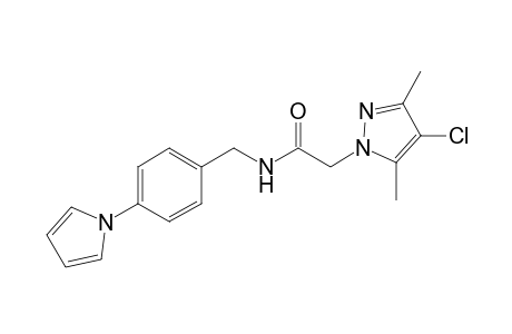 1H-Pyrazole-1-acetamide, 4-chloro-3,5-dimethyl-N-[[4-(1H-pyrrol-1-yl)phenyl]methyl]-