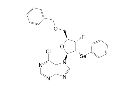 7-(5-O-BENZYL-2,3-DIDEOXY-3-FLUORO-2-PHENYLSELENYL-BETA-D-RIBOFURANOSYL)-6-CHLOROPURINE
