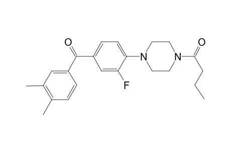 [4-(4-Butyryl-1-piperazinyl)-3-fluorophenyl](3,4-dimethylphenyl)methanone