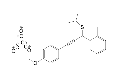 Tricarbonyl-{1-[1'-(isopropylthio)-3'-(p-methoxyphenyl)propargyl]-2-methylphenyl)}-chromium