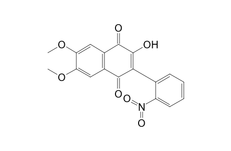 2-Hydroxy-6,7-dimethoxy-3-(2-nitrophenyl)-1,4-naphthoquinone
