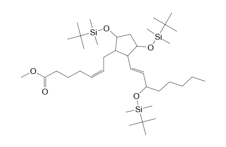 .alpha.-7-(2-(3-(tert-butyldimethylsiloxy)-octa-1(E)-enyl)-3,5-di(tert-butyldimethylsiloxy)cyclopentyl)hepta-5(Z)-enoic acid methyl ester