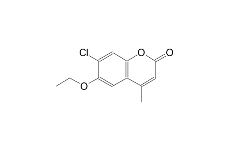 2H-1-benzopyran-2-one, 7-chloro-6-ethoxy-4-methyl-