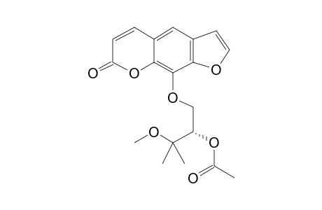 9-[(2S)-2-Hydroxy-3-methoxy-3-methylbutoxy]furo[3,2-G]chromen-7-one, acetate