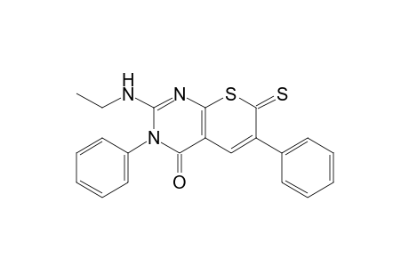 2-Ethylamino-3,6-diphenyl-7-thioxo-3H-thiino[2,3-d]pyrimidine-4-one