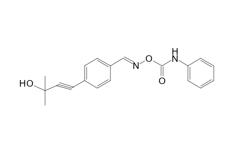 4-(3-Hydroxy-3-methyl-but-1-ynyl)-benzaldehyde o-(phenylaminocarbonyl)oxime
