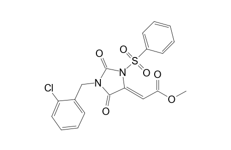 Methyl (Z)-[1-(2-Chlorobenzyl)-2,5-dioxo-3-(phenylsulfonyl)imidazolidin-4-ylidene]acetate