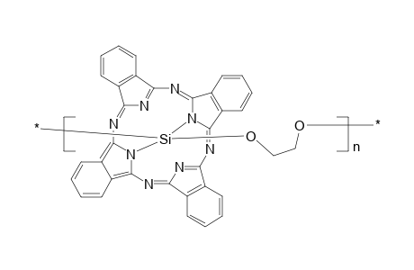 Poly[Oxyethyleneoxy(phthalocyanino)silanediyl]