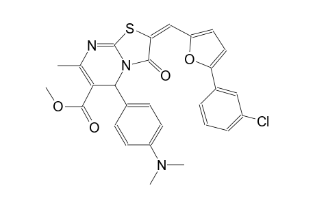 methyl (2E)-2-{[5-(3-chlorophenyl)-2-furyl]methylene}-5-[4-(dimethylamino)phenyl]-7-methyl-3-oxo-2,3-dihydro-5H-[1,3]thiazolo[3,2-a]pyrimidine-6-carboxylate