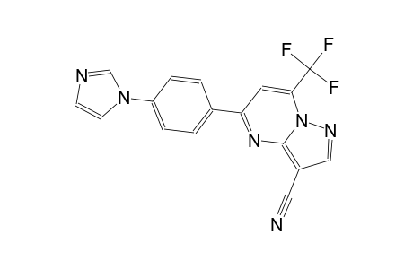 5-[4-(1H-imidazol-1-yl)phenyl]-7-(trifluoromethyl)pyrazolo[1,5-a]pyrimidine-3-carbonitrile