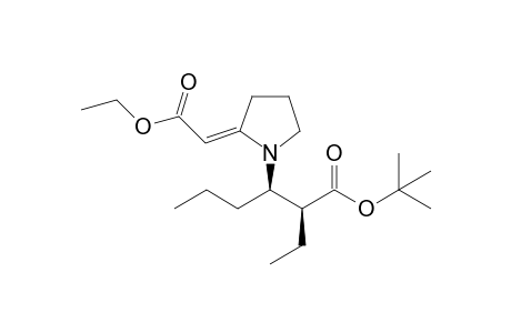 t-Butyl (2S,3R)-3-[2'-(ethoxycarbonylmethylene)pyrrolidin-1'-yl]-2-ethylhexanoate