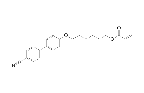 2-Propenoic acid, 6-[(4'-cyano[1,1'-biphenyl]-4-yl)oxy]hexyl ester