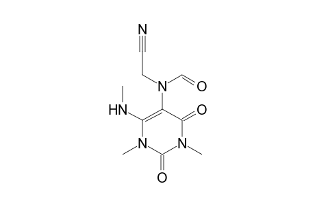 5-[N-(Cyanomethyl)-N-formylamino]-6-(N-methylamino)-1,3-dimethyluracil