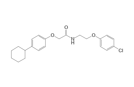 N-[2-(4-chloranylphenoxy)ethyl]-2-(4-cyclohexylphenoxy)ethanamide