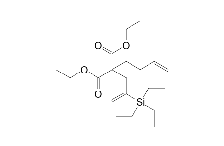 Diethyl 2-(but-3-en-1-yl)-2-(2-(triethylsilyl)allyl)malonate