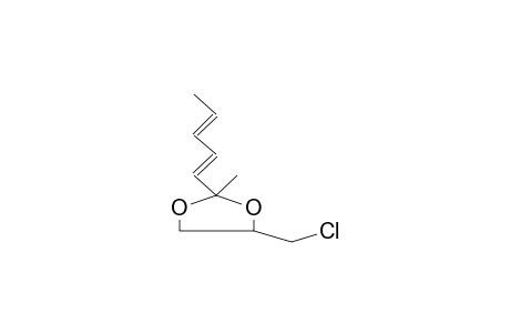 4-CHLOROMETHYL-2-(1E,3E-PENTADIENYL)-2-METHYL-1,3-DIOXOLANE (ISOMERMIXTURE)