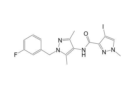 N-[1-(3-fluorobenzyl)-3,5-dimethyl-1H-pyrazol-4-yl]-4-iodo-1-methyl-1H-pyrazole-3-carboxamide