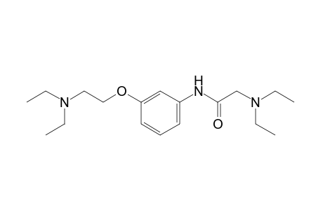 beta,2-bis(diethylamino)-m-acetophenetidide