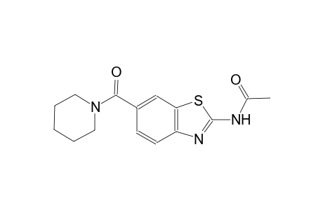N-[6-(1-piperidinylcarbonyl)-1,3-benzothiazol-2-yl]acetamide