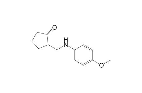 2-{[(4-Methoxyphenyl)amino]methyl}cyclopentan-1-one