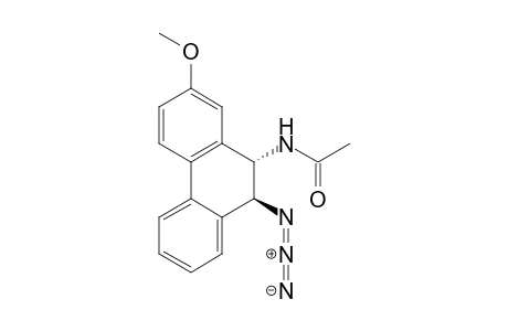 Acetamide, N-(10-azido-9,10-dihydro-7-methoxy-9-phenanthrenyl)-, trans-