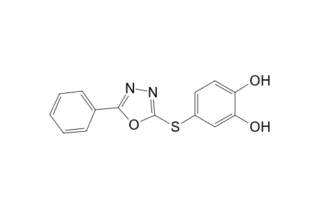 4-(5-Phenyl-1,3,4-oxadiazol-2-ylthio)benzene-1,2-diol