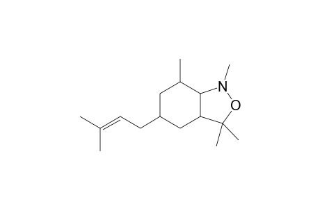 1,3,3,7-Tetramethyl-5-(3-methylbut-2-en-1-yl)octahydrobenzo[c]isoxazole