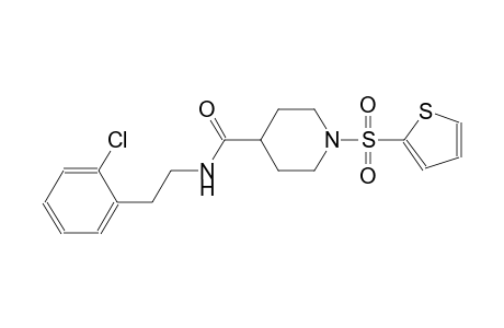 N-[2-(2-chlorophenyl)ethyl]-1-(2-thienylsulfonyl)-4-piperidinecarboxamide
