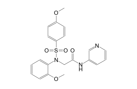 2-{2-methoxy[(4-methoxyphenyl)sulfonyl]anilino}-N-(3-pyridinyl)acetamide
