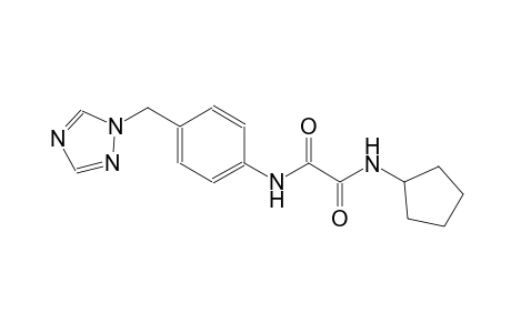 ethanediamide, N~1~-cyclopentyl-N~2~-[4-(1H-1,2,4-triazol-1-ylmethyl)phenyl]-