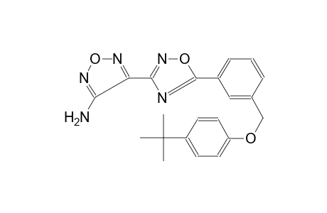 4-(5-{3-[(4-tert-butylphenoxy)methyl]phenyl}-1,2,4-oxadiazol-3-yl)-1,2,5-oxadiazol-3-amine