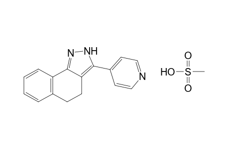 4,5-Dihydro-3-(4-pyridinyl)-2H-benz(g)-indazole methanesulfonate
