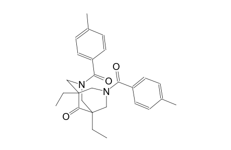 1,5-diethyl-3,7-bis(4-methylbenzoyl)-3,7-diazabicyclo[3.3.1]nonan-9-one