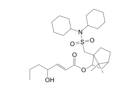 E-10-Dicyclohexylsulfamoyl-D-isobornyl 4-Hydroxyhept-2-enoate