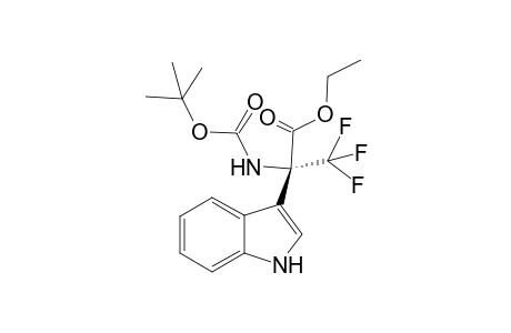 (R)-Ethyl 2-[(tert-butoxycarbonyl)amino]-3,3,3-trifluoro-2-(1H-indol-3-yl)propanoate