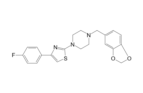 1-(1,3-Benzodioxol-5-ylmethyl)-4-[4-(4-fluorophenyl)-1,3-thiazol-2-yl]piperazine
