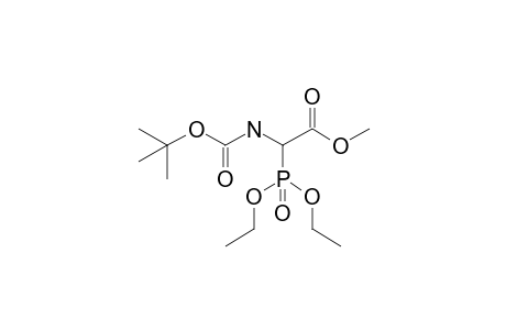 2-(tert-butoxycarbonylamino)-2-diethoxyphosphoryl-acetic acid methyl ester
