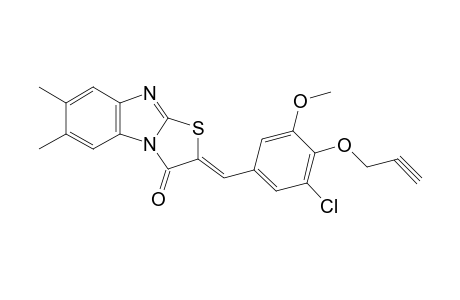 (2Z)-2-(3-chloro-5-methoxy-4-propargyloxy-benzylidene)-6,7-dimethyl-thiazolo[3,2-a]benzimidazol-1-one