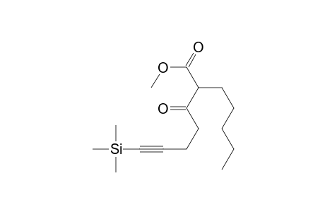 6-Heptynoic acid, 3-oxo-2-pentyl-7-(trimethylsilyl)-, methyl ester