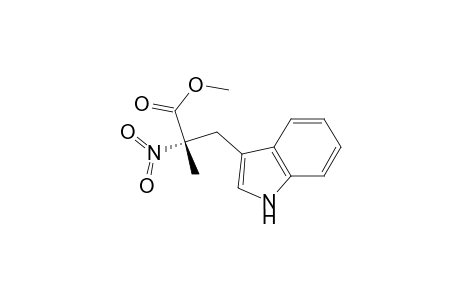 (-)-L-methyl 3-(3-indolyl)-2-methyl-2-nitropropanoate