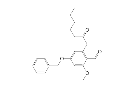 4-benzyloxy-2-methoxy-6-(2'-oxoheptyl)benzaldehyde