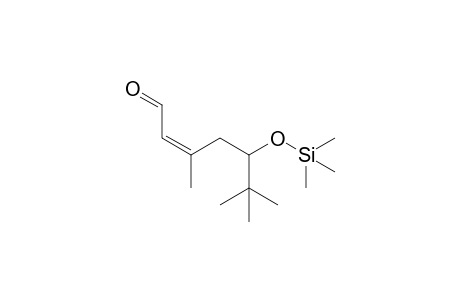 (Z)-3,6,6-Trimethyl-5-[(trimethylsilyl)oxy]hept-2-enal