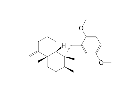 (1S,2S,4aS)-(-)-trans-Decahydro-1.alpha.-[(2,5-dimethoxyphenyl)methyl]-5-methylene-1.beta.,2.beta.,4a.beta.-trimethyl-naphthalene