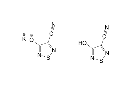 4-hydroxy-1,2,5-thiadiazole-3-carbonitrile, potassium salt, compound with 4-hydroxy-1,2,5-thiadiazole-3-carbonitrile
